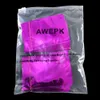 100pcs 6x9cm Mini Purple Open Top Aluminum Foil Food Grade Packaging Bags Heat Sealable Mylar Pouch Bag for Dried Coffee Powder Va4431682