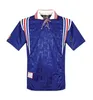 1998 Camisa de futebol FRANCE versão Retro 96 98 02 04 06 ZIDANE HENRY MAILLOT DE FOOT Camisa de futebol 2000 Home Trezeguet uniforme de futebol