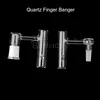 Nowy Quartz Finger Banger (palec jako czapka) 10mm 14mm 18mm Mężczyzna Kobieta 4590 Quartz Banger Paznokcie do szklanych Bongs Dab Rigs Rury