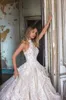 Vintage Wedding Dresses High Neck Lace Appliques Tiered Country Bridal Gowns A Line Sweep Train Ruffles Wedding Dress Plus Size278G