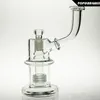 SAML 25 cm lång atommatris Bong Hookahs Birdcage Percolator Tjockt glas Vattenrökningsrör Fogstorlek 18,8 mm oljeriggar PG5024