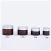 5G 10G 15G 20G 30G 50G Amber Glass Face Cream Jar Jar