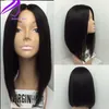 13X4 Straight Short Bob Lace Front Wigs Brazilian Hair Natural Color Synthetic Lace Front Simulation Human Hair Wigs For Black Women