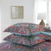 3pcs bohemian style floral patchwork quilt 100%cotton bedspread full queen king size printing bed cover free shipping AL