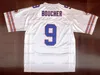 Bobby Boucher 9 The Water Boy Movie Men Jersey de futebol Ed Black S-3xl Alta qualidade Frete grátis