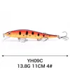 Manufacturer Supply In Stock Lifelike Bait Lure Wobbler, New Arrival Artificial Bait-Fishing Lures Fishing Wobblers 13.8g 110mm 4.3inch