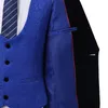 Paisley Groom Tuxedos Royal Blue Mens Wedding Tuxedos черный бархатный отворотный боковой вентиляционный вентиляционный клет