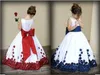 Girls Pageant Dresses Satin A Line Pleats Sash Girls Flower Girls Dresses Lovely Children Birthday Dresses Kids Formal Wear