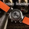 安く新しい5色da vinciの家族IW393402ブルーダイヤル唯一の宮田石英クロノグラーの腕時計スチールケースストップウォッチレザーストラップゲント腕時計