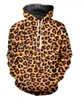 Nuovo moda in stile harajuku casual da stampa 3d con cappuccio leopardo uomini / donne autunno e felpa con felpe invernali cappotti BW0193