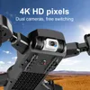 Drone Toy Drone Dual Camera Wide Angle Camera Wifi Fpv Foldable Height Keep Quadcopter With 4k Camera New Arrival Long Range Drone