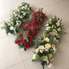 100cm bröllop dekoration väg citerade konstgjorda blommor vägg mix diy välvd dörr butik blomma rad fönster t station område jul