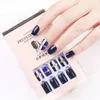 False Nail Artificial Tips 30pcs Reusable Glitter Full Cover for Decorated Design Press On Nails Art Fake Extension Tips