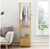 Bamboo Clothes rack Bedroom Furniture landing simple clothing shelf provincial space multi-functional creative collection cloth racks