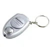 Silver Ultraljud Anti-Mosquito Key Ring Mini Mosquito Killer Electronic Mosquito Repeller Key Chain Free Shipping