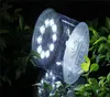 Uppblåsbara LED -solbelysning 10LEDS Bärbar vikbar campinglampa för trädgårdsgård LED -ljus utomhus