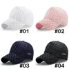 5 Color Net Baseball Cap Women Summer Sun Hat Outdoor Hollow Out Snapbacks Mode Ponytail Kepsar Andningsbar Casual Mesh Hat grossist JJ543