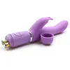 Groothandel vreugde siliconen g-spot konijn vibrator, 10 functie krachtige clit stimulator g-spot massager vibrator, sex product y19061302