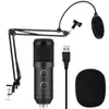 BM 900 Condenser USB Microphone Studio with Stand Tripod and Pop Filter Mic for Computer Karaoke PC Upgraded From BM 800