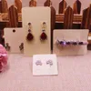 Geschenkwikkeling 100Sets Card Groothandel Earring Papier Haar Clip Band Blank Witte sieraden kunnen op maat kosten extra1