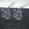 Mini bong in vetro Blunt Bubbler per pipa ad acqua per fumare filtro per sigarette con portasigarette a base di erbe secche