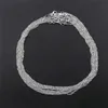 30pcs Trendy Alloy Water Wave Chain Necklace Womens Jewelry collars For Jewelry Making DIY Accessories