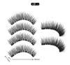 4 Magnetic Cílios Extensão Natural cílios falsos em Falso Magnetic Magnets reutilizável 3D Eye Lashes Maquiagem