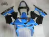 Set completo kit carenatura cinese per Kawasaki Ninja ZX6R ZX-6R 1998 1999 carene moto blu nero ABS set ZX 6R 98 99