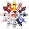 81 colori palloni sportivi leopardo arcobaleno stampe supporto per burrocacao in neoprene balsamo per le labbra avvolgere keychian avvolgere custodia regalo