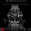 5A NIBOSI Chronograph Mens Watches Top Brand Luxury Business Watch Men Clock Relogio Masculino Waterproof Quartz Gold Wristwatch