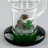 Elegancki czarny Percolator Glass Hookah Bong - 13,7 cala elegancji z 14 mm męskim stawem