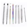 Stainless Steel Dab Tool Smoking Vape Concentrate Wax Oil Dabber Tool for Dry Herb Carving Pick Double-Headed Accessory