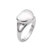 Wholesale-Heart Pet Memorial Ring Cremation Ash Holder Urn Finger Rings For Women Femme Jewelry Size 7-10