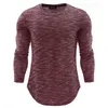 CALOFE 2018 Trendy Autumn Men T Shirt Casual Long Sleeve Slim Fit Men's Basic Tops&Tees Stretch Male Clothing Chemise Homme
