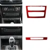 Garniture en Fiber de carbone de style de voiture pour BMW X1 E84 20112015 Console intérieure climatiseur Volume cadre décoration couverture autocollant 7746284