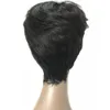 Short Pixie Human Hair Wigs Side Bangs Short Wig for Women Short Pixie Wigs for Women Boy Cut Wigs 1b Color Fashion Short Cut P8932430