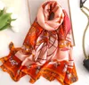 Nieuwe vintage zijden sjaals vrouwen allemaal match Silk Summer Sun strand handdoek Oversized airconditioning Shawl8987363