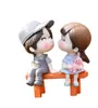 3pcs / set amanti della sedia Poltrona in miniatura Paesaggio FAI DA TE Ornamento Giardino Dollhouse Decor