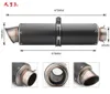 Three types 60MM Motorcycle exhaust pipe carbon fiber fried street Ninja 350/250 YZF R6 K6K8K9 small medium large R S10001