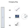 置物PIRセンサーの戸棚ライトセンサー壁ランプは、キャビネットの下のバスルームミラーキッチンのためのナイトライトを導き、クローゼットの壁照明USB充電