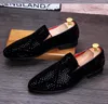 Hot Sale-Ulti-Colored Glitter Pailletten Loafers Herren Kleid Schuhe Männer Wohnungen Schuhe Luxus Mode Marke Chaussures De Mariage