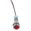 12V 6mm LED-indicator Licht Pilot Dash Lamp MotorCycle Auto Truck Boot Metal - Groen