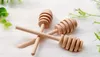 Wooden Honey Spoon Wood Dipper Sticks For Honey Jam Jar Coffee Milk Tea Dispense Honey Jar Stick KKA7076