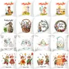 Easter Bunny Pillowcase Cartoon Rabbit Pillow Covers 45*45cm Square Throw Pillow Case Easter Home Car Office Pillow Case