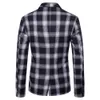 2019 New Mens Paild Blazers 3 Colors England Style Slim Fit Lapel Lemb Casual Suit Top Plus Size M -4XL313Y