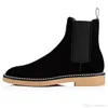 Winter Red Bottom Мужчины Boots High Top Сапоги мужских голеностопная Загрузочный Креп черная замша Квартира тапок, Luxe Мужчина высоких кроссовок Flats мужчины вскользь ботинки