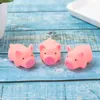 3pcs / lot Yeni sevimli 4.5cm Köpek Oyuncakları Kauçuk domuz Pet oyuncak Squeak Squeaker Screaming pembe Hediye ev dekorasyonu Chew