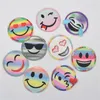 90pcs / set Coloré Brillant Sourire forme Brodé Applique Coudre Fer sur Patches DIY entier 7CM SIZE2821