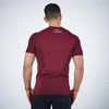 Fashion Quick Dry Rashgard Gym T Shirt Sport Shirt Men Short Sleeve Running Shirts Compression Fitness Bodybuilding Tops Tees