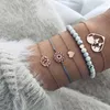 Fashion Beads Stone Turtle Bracelet Set for Women Geometric Tree of Life Shell Braclets Bohemia Summer Jewelry8482435